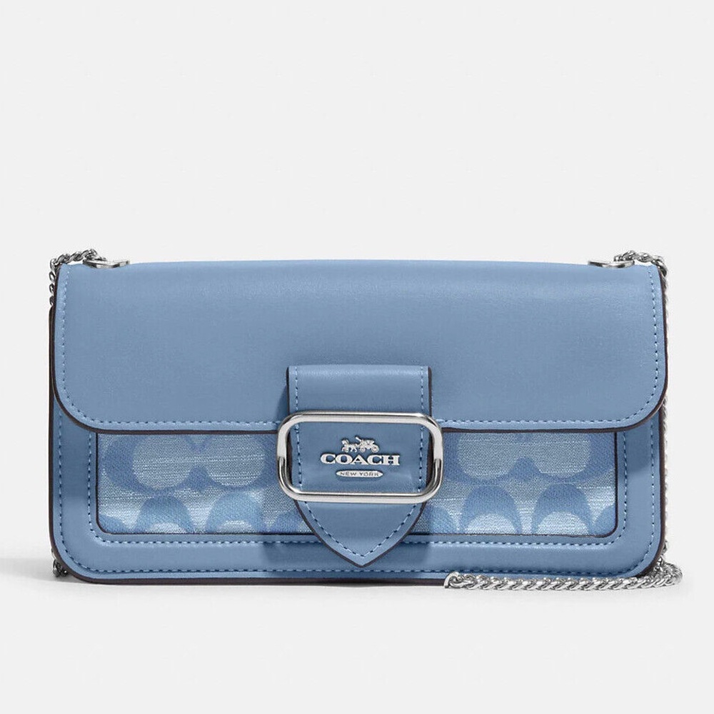 NWT Coach Morgan Crossbody In Signature Chambray